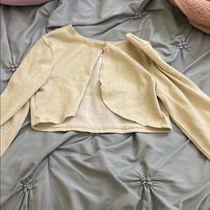 Bonnie Jean Gold Cardigan